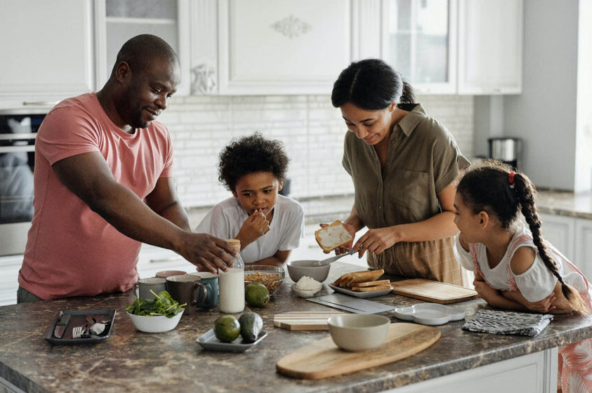 photograph of a family