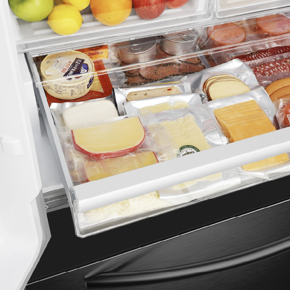 MORA 26.6 cu. ft. Standard Depth French Door Refrigerator (Black